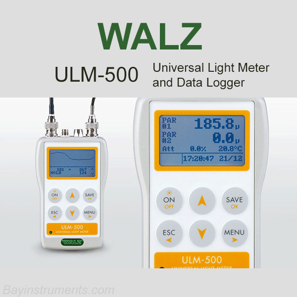 ULM-500 Universal Light Meter and Data Logger, Walz Fluorometers and Photosynthesis Equipment - Bay Instruments, LLC