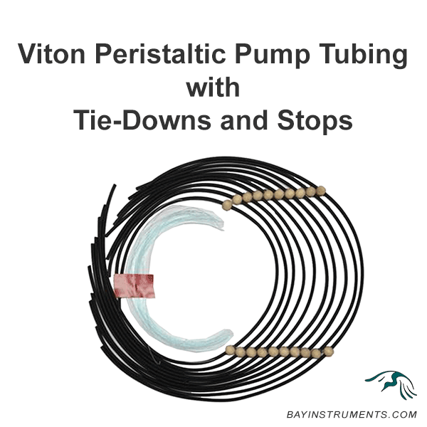 Viton Peristaltic Pump Tubing with Tie-Downs and Stops 10-pk, Inlets and Components - Bay Instruments, LLC