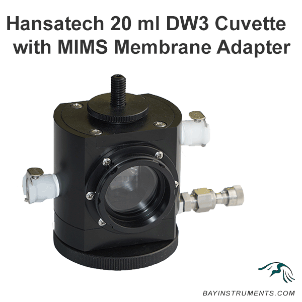 Hansatech 20 ml DW3 Cuvette with MIMS Membrane Adapter, MIMS and Accessories - Bay Instruments, LLC