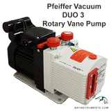 Pfeiffer Vacuum Duo 3 Two-Stage Rotary Vane Pump Kit with Oil Mist Filter and P3 Oil, rotary vane pump - Bay Instruments, LLC